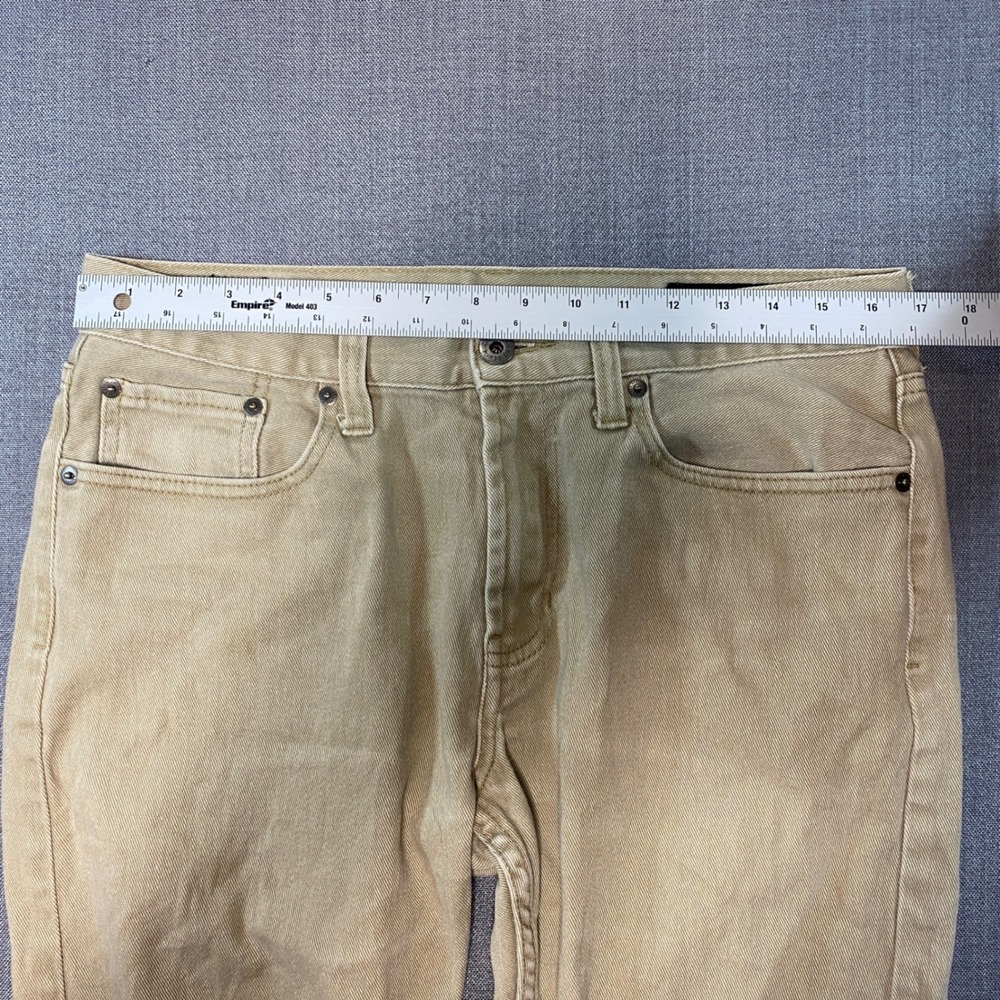 Bullhead Denim Co Mens Slim Fit Jeans‎ Tan Khaki Size 32x30 Casual Pants (flaw) - Picture 6 of 12